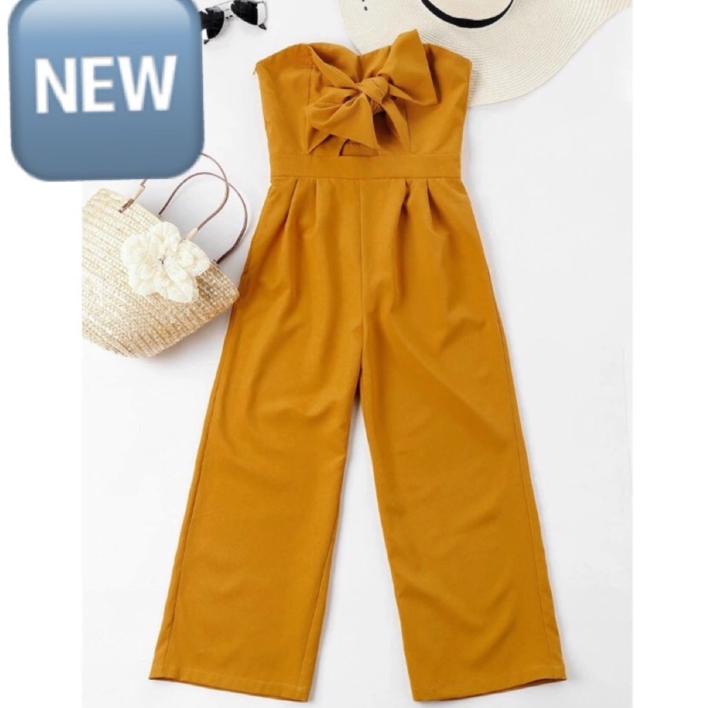 1 left ‼️Bowknot capris jumpsuit